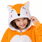 Kids Orange Fox Kigurumi Onesie product detail 2
