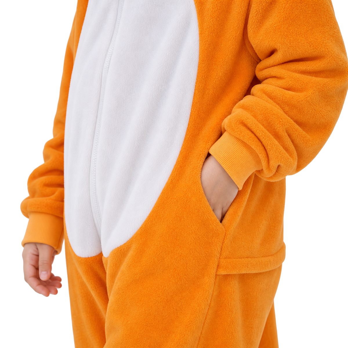 Kids Orange Fox Kigurumi Onesie product detail 5