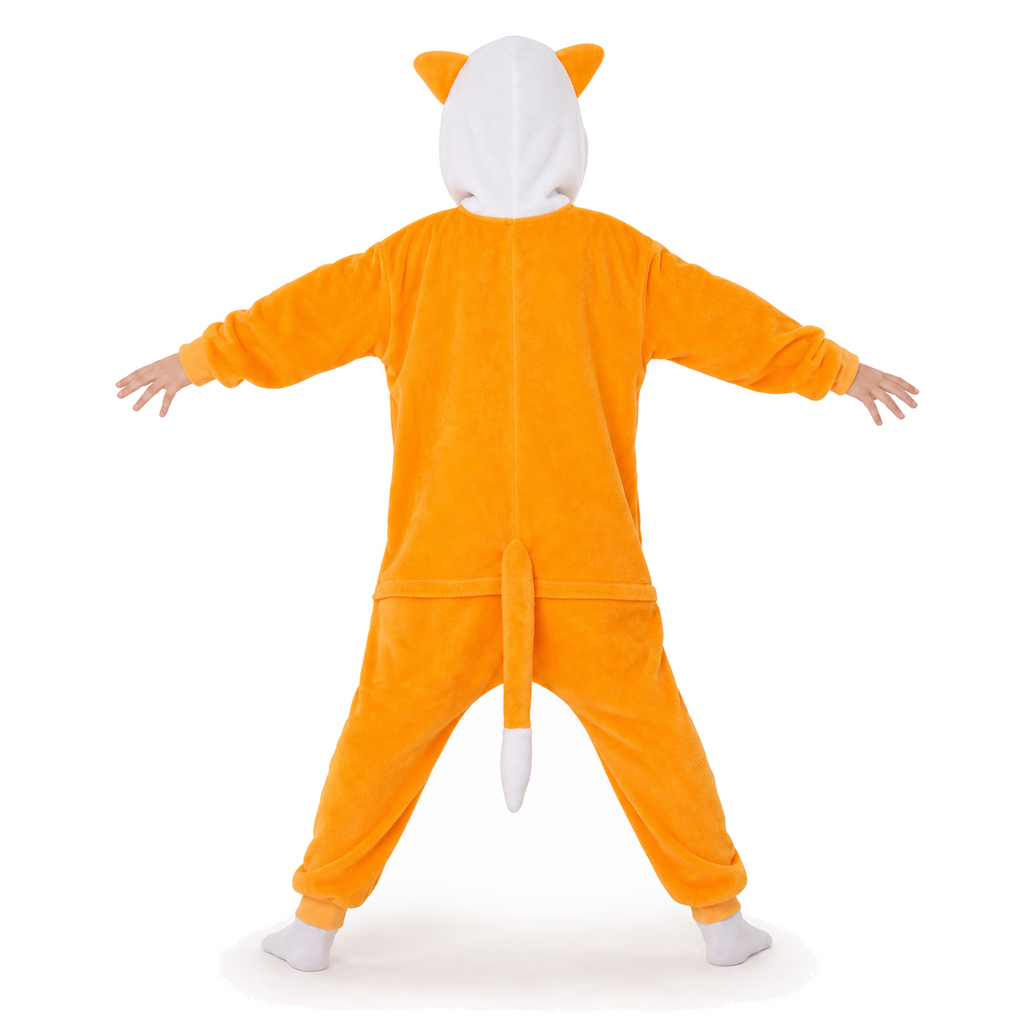 Kids Orange Fox Kigurumi Onesie product detail 7