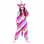 Kids Pink Blue Galaxy Pegasus Kigurumi Onesie product detail 4