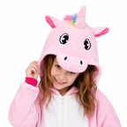 Kids Pink Pegasus Kigurumi Onesie product detail 2