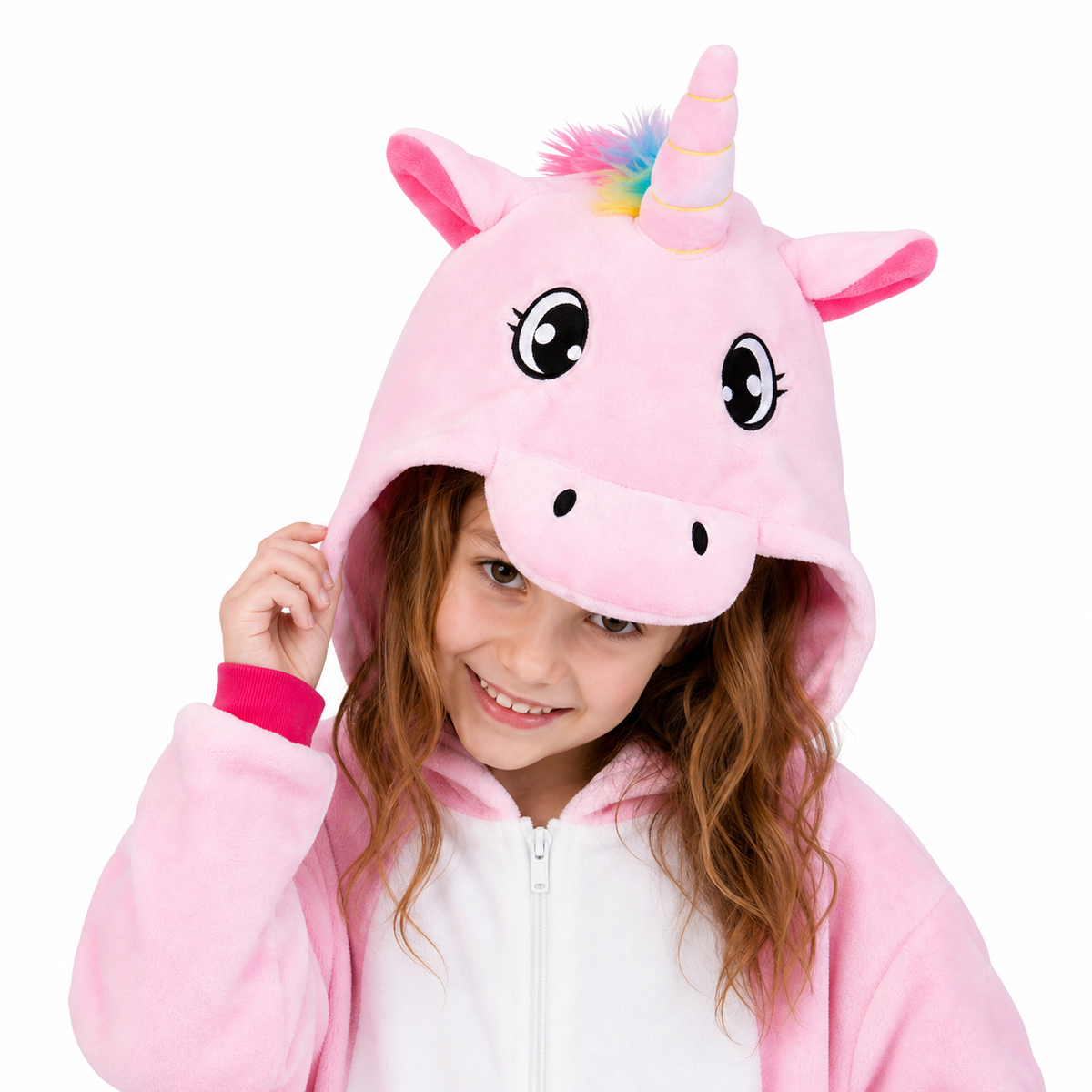 Kids Pink Pegasus Kigurumi Onesie product detail 2