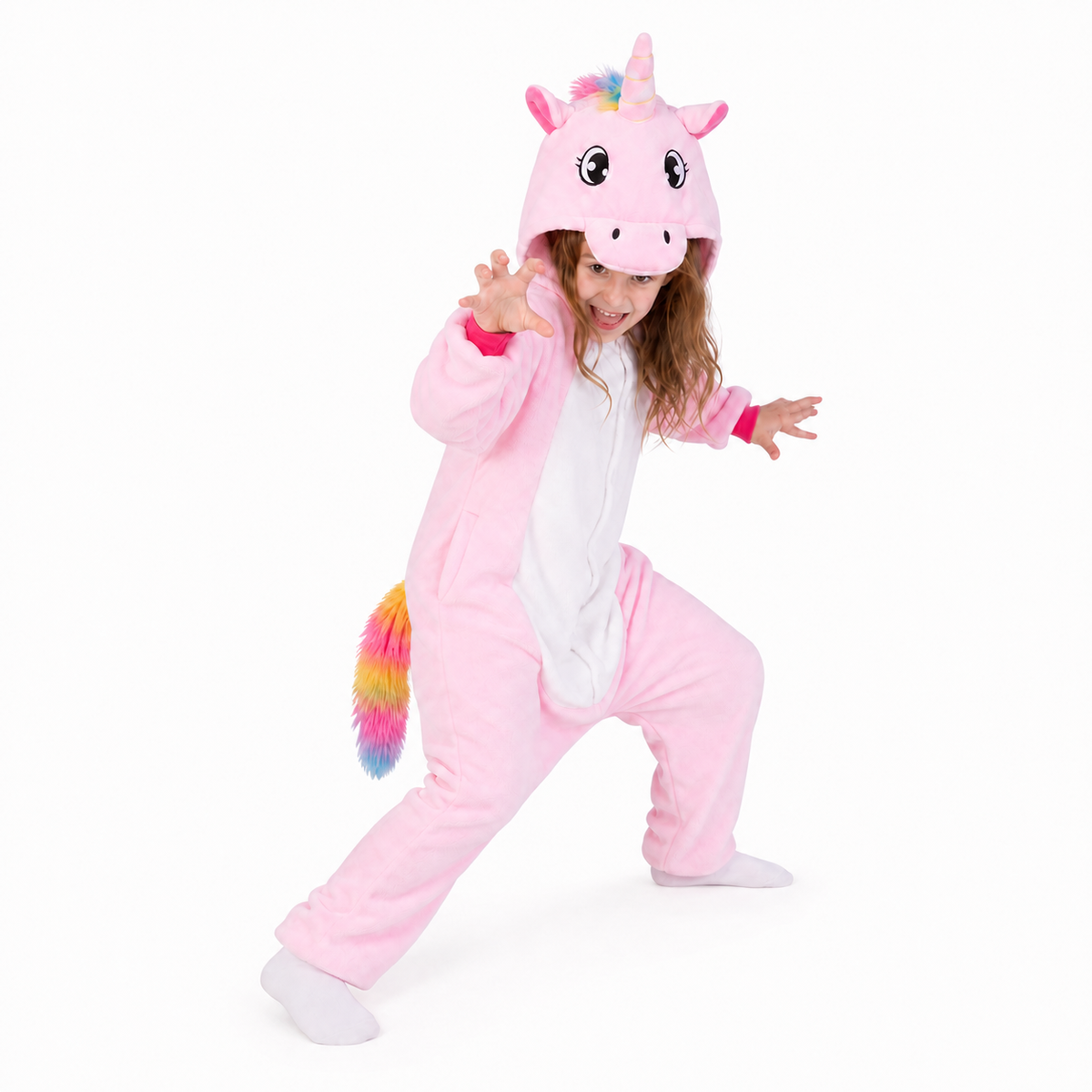 Kids Pink Pegasus Kigurumi Onesie product detail 3