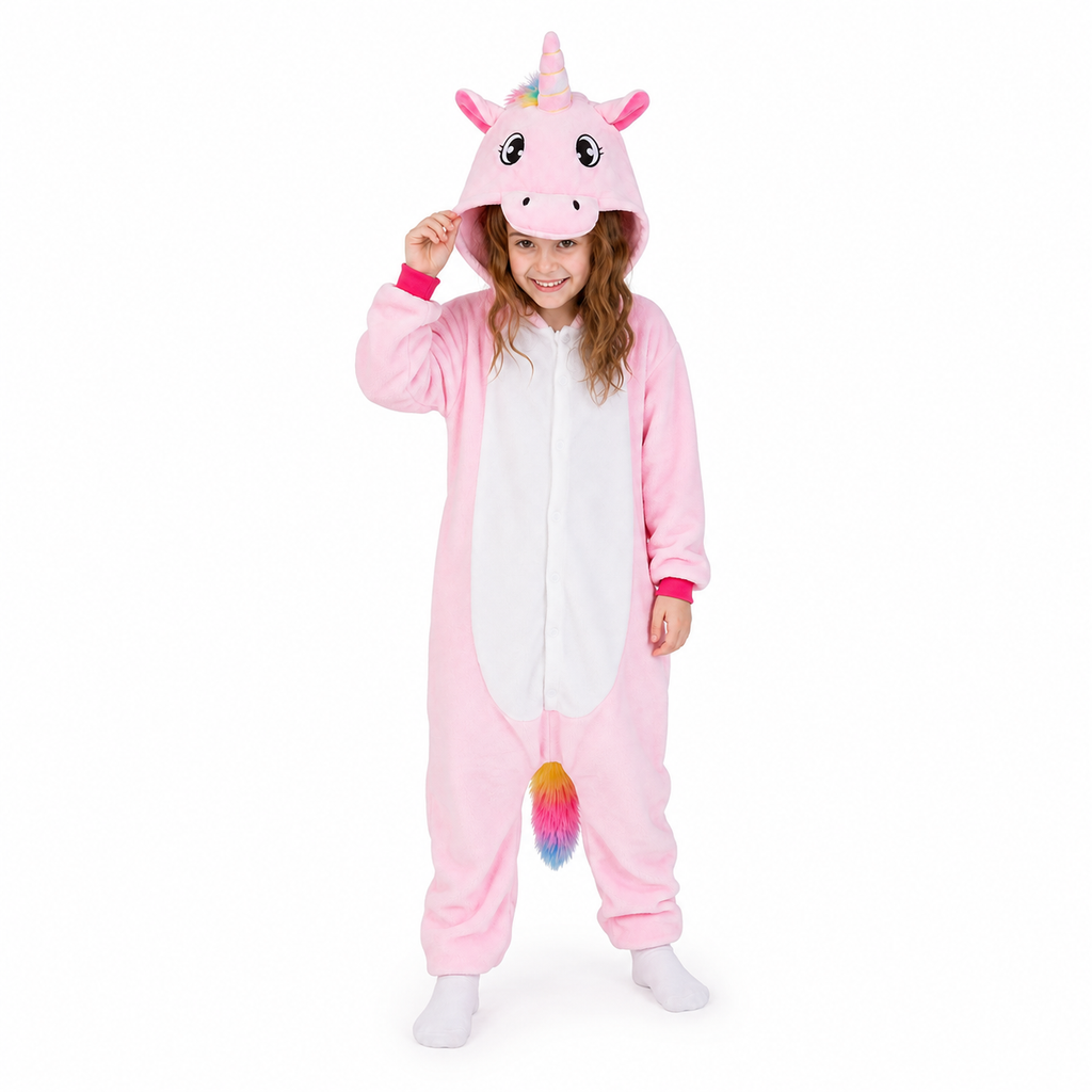 Kids Pink Pegasus Kigurumi Onesie product detail 4