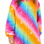 Kids Rainbow Galaxy Unicorn Kigurumi Onesie product detail 5