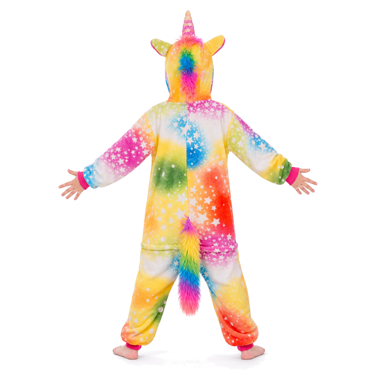 Kids Rainbow Star Pegasus Kigurumi Onesie product detail 7