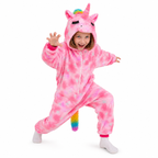 Kids Sleepy Pink Pegasus Kigurumi Onesie product detail 3