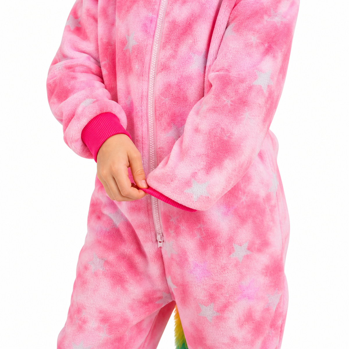 Kids Sleepy Pink Pegasus Kigurumi Onesie product detail 5