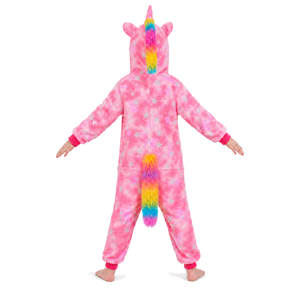 Kids Sleepy Pink Pegasus Kigurumi Onesie product detail 7
