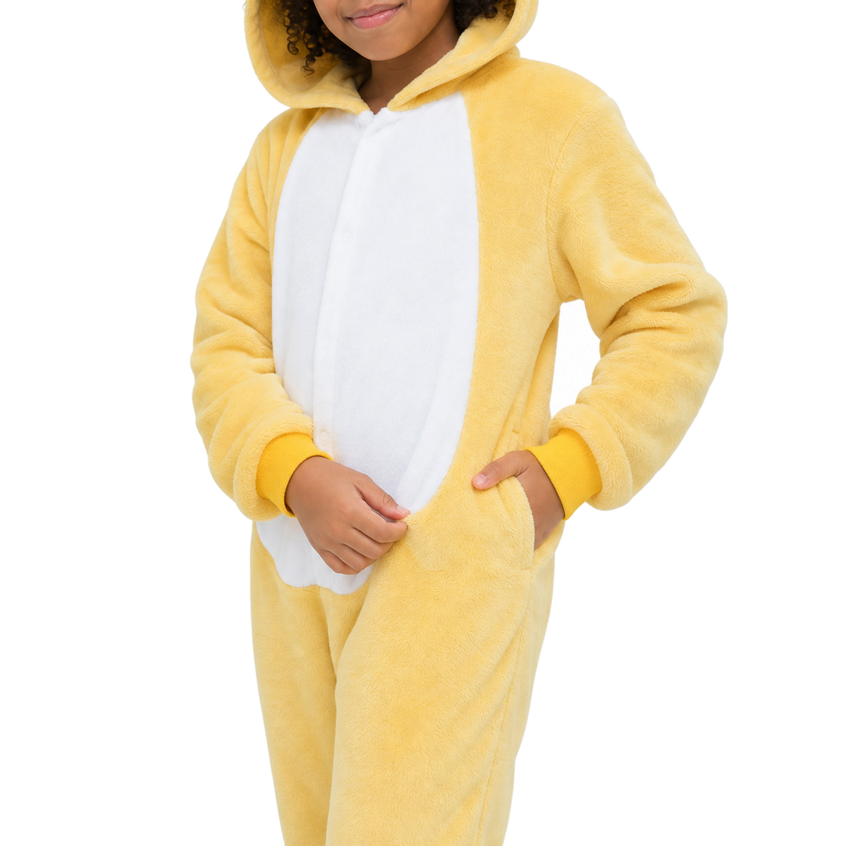 Kids Yellow Bear Kigurumi Onesie - product detail