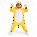Kids Yellow Tiger Kigurumi Onesie - hero