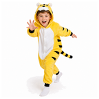 Kids Yellow Tiger Kigurumi Onesie - product detail