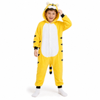 Kids Yellow Tiger Kigurumi Onesie - product detail