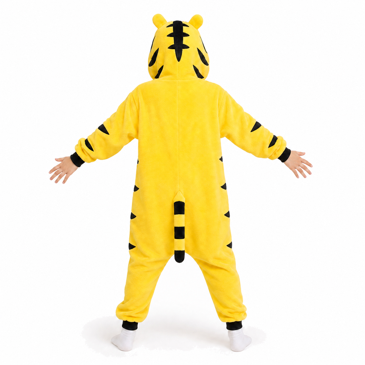 Kids Yellow Tiger Kigurumi Onesie - product detail