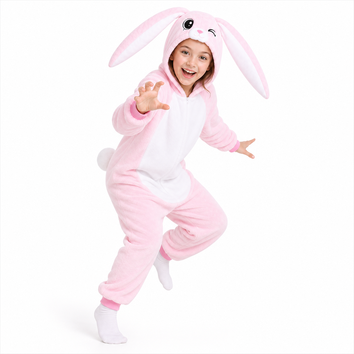 Light Pink Bunny Kigurumi Onesie hero image
