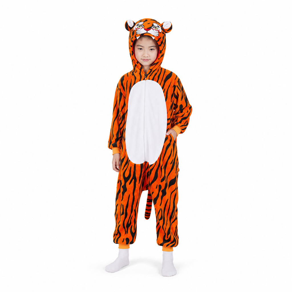Orange Black Striped Tiger Kigurumi Onesie product detail 4