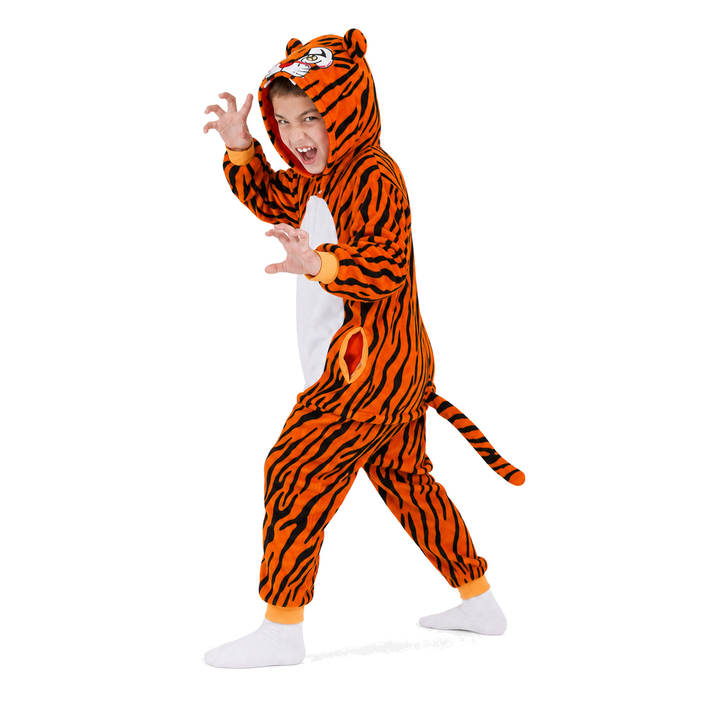 Orange Black Striped Tiger Kigurumi Onesie product detail 6