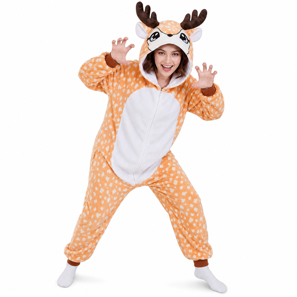 Orange Fawn Kigurumi Onesie hero image