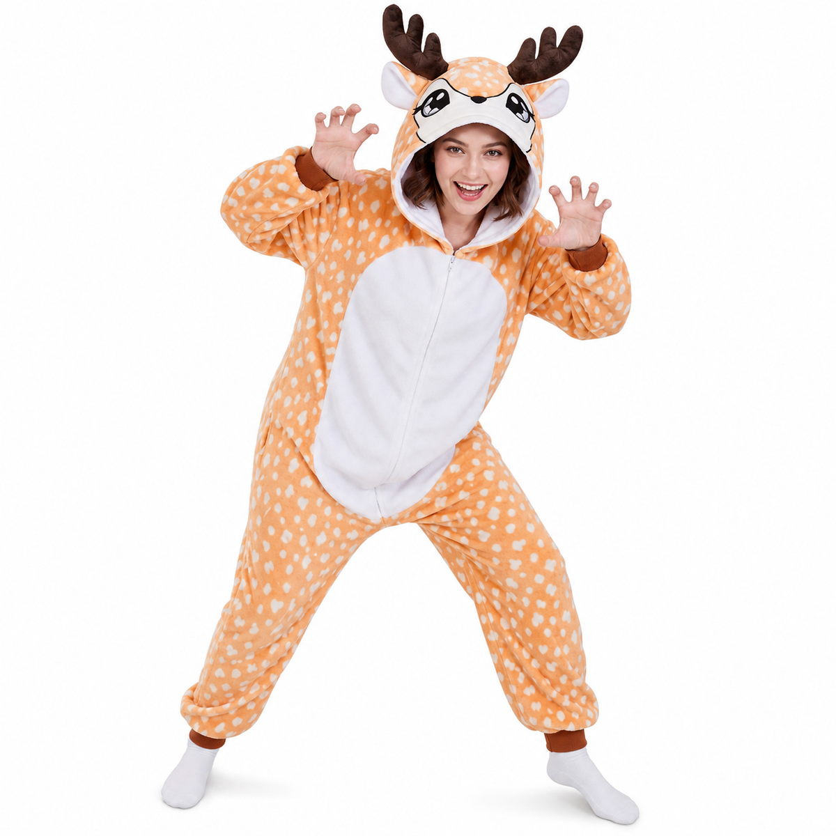 Orange Fawn Kigurumi Onesie hero image
