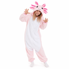 Pink Axolotl Kigurumi Onesie - hero