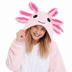 Pink Axolotl Kigurumi Onesie - product detail