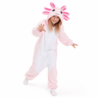 Pink Axolotl Kigurumi Onesie - product detail