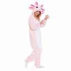 Pink Axolotl Kigurumi Onesie - product detail