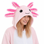 Pink Axolotl Kigurumi Onesie - product detail