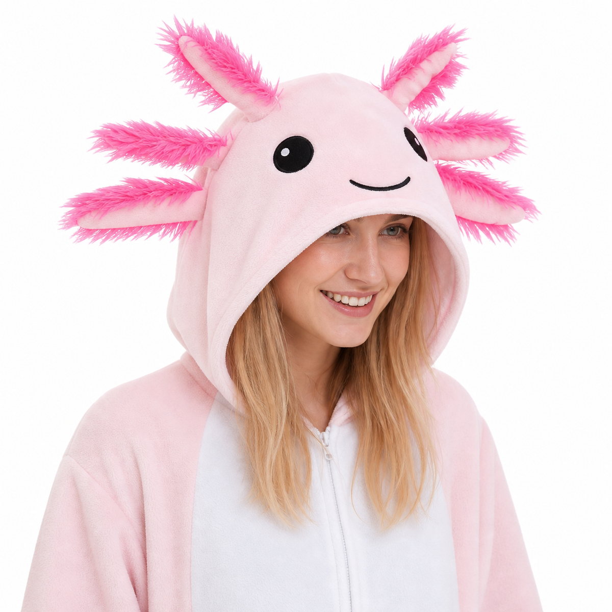 Pink Axolotl Kigurumi Onesie - product detail