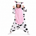 Pink Belly Cow Kigurumi Onesie - hero