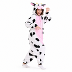 Pink Belly Cow Kigurumi Onesie - product detail