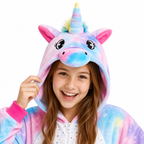 Pink Blue Cloud Unicorn Kigurumi Onesie product detail 2