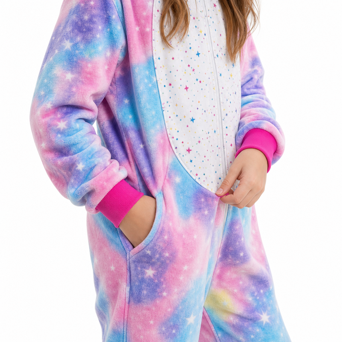 Pink Blue Cloud Unicorn Kigurumi Onesie product detail 5
