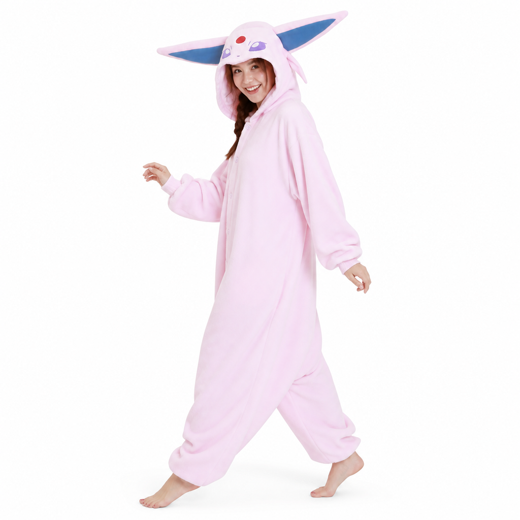 Espeon Kigurumi Onesie — 06-side-clawing.png