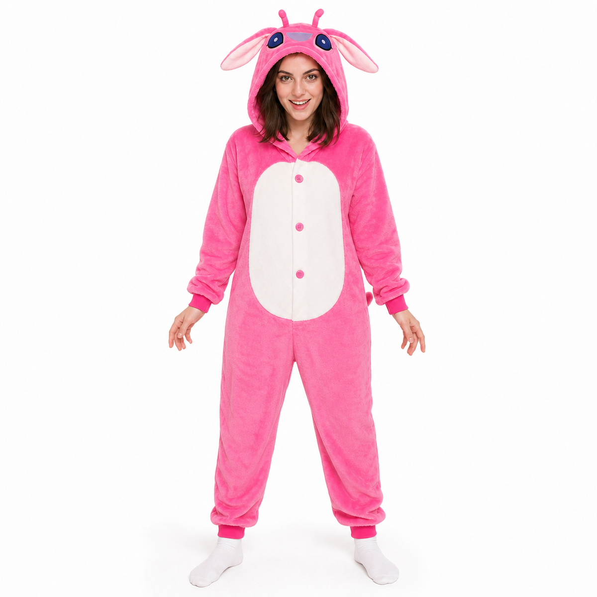 Pink Long-Eared Alien Kigurumi Onesie product detail 4