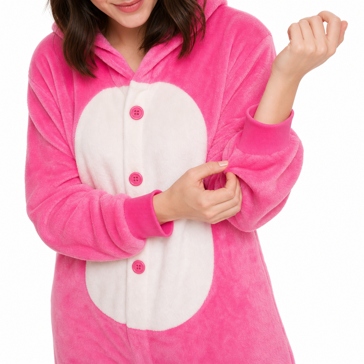 Pink Long-Eared Alien Kigurumi Onesie product detail 5
