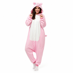 Pink Pig Kigurumi Onesie - hero