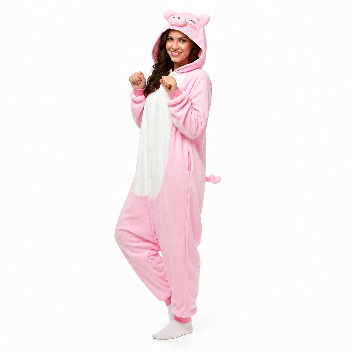 Pink Pig Kigurumi Onesie - product detail
