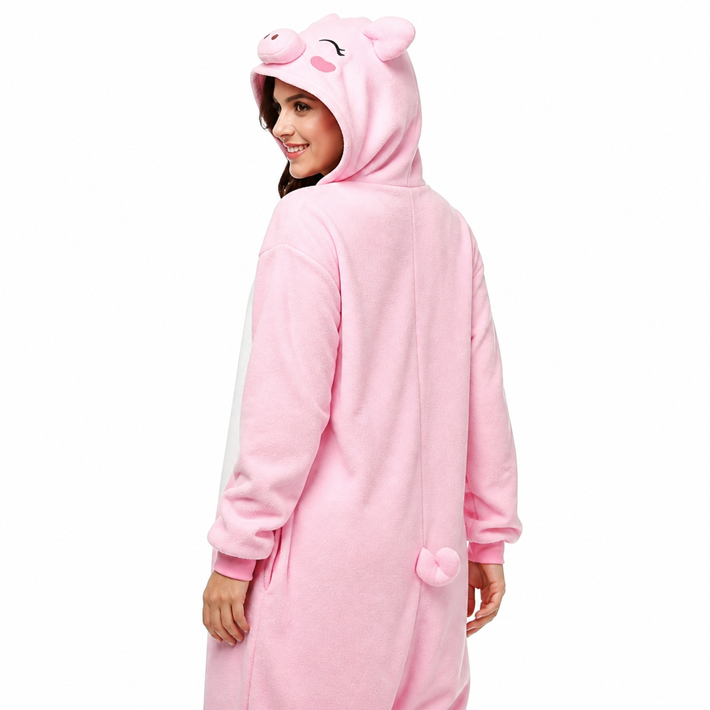 Pink Pig Kigurumi Onesie - product detail