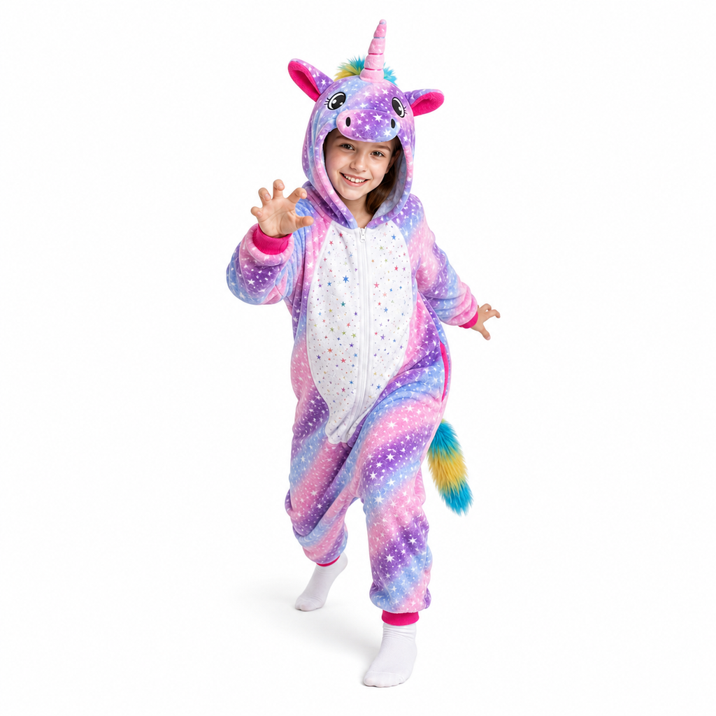 Pink Purple Galaxy Unicorn Kigurumi Onesie product detail 3