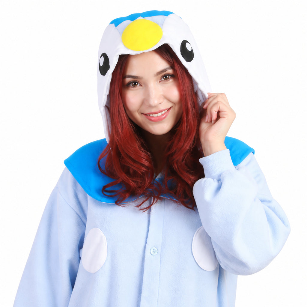 Piplup Kigurumi Onesie — 02-hood-face-closeup.jpg
