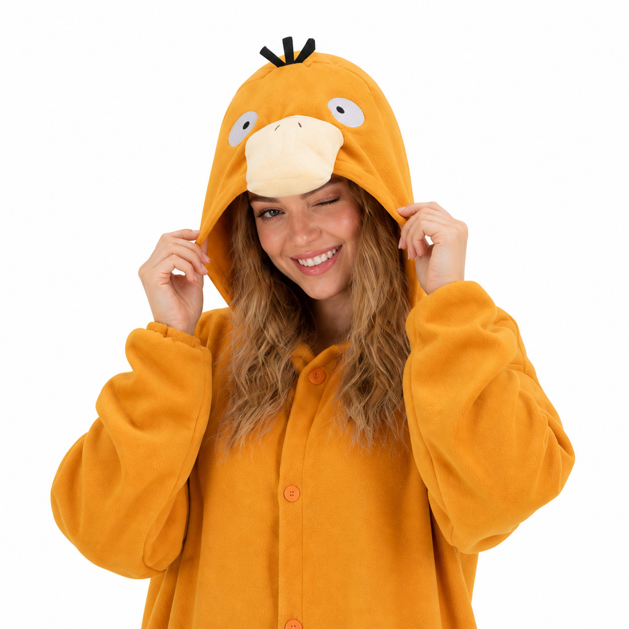 Psyduck Kigurumi Onesie — 02-hood-face-closeup.png