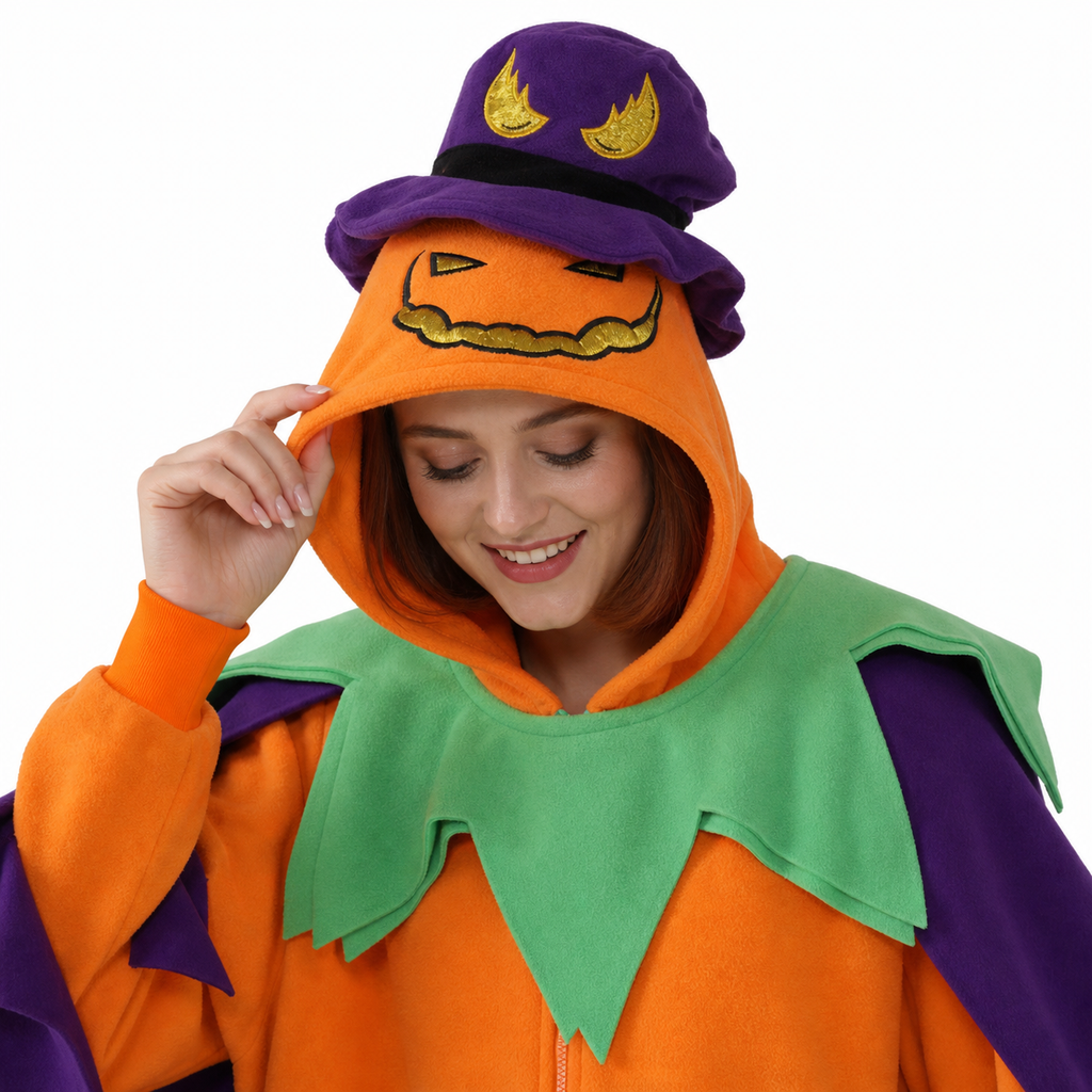 Pumpkin Witch Kigurumi Costume - product detail