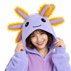 Purple Orange Axolotl Kigurumi Onesie - product detail