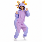 Purple Orange Axolotl Kigurumi Onesie - product detail