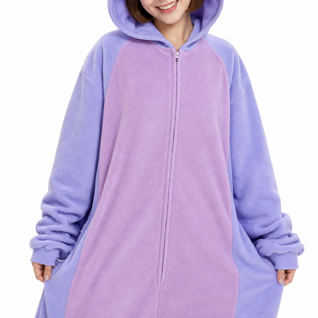 Purple Orange Axolotl Kigurumi Onesie - product detail