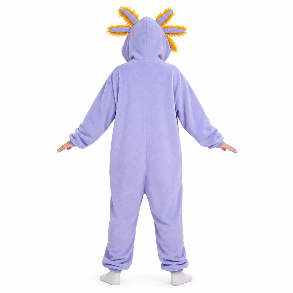 Purple Orange Axolotl Kigurumi Onesie - product detail