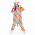 Rainbow Stripe Unicorn Kigurumi Onesie hero image