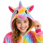 Rainbow Stripe Unicorn Kigurumi Onesie product detail 2
