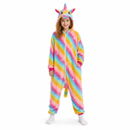 Rainbow Stripe Unicorn Kigurumi Onesie product detail 4